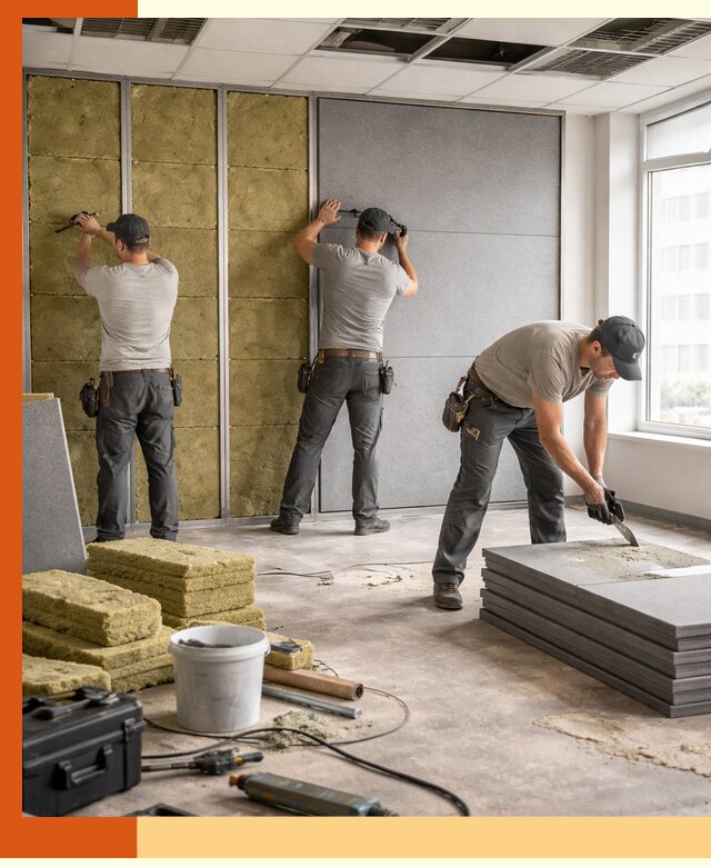 Профессиональная шумоизоляция офисов в бору для комфорта сотрудников