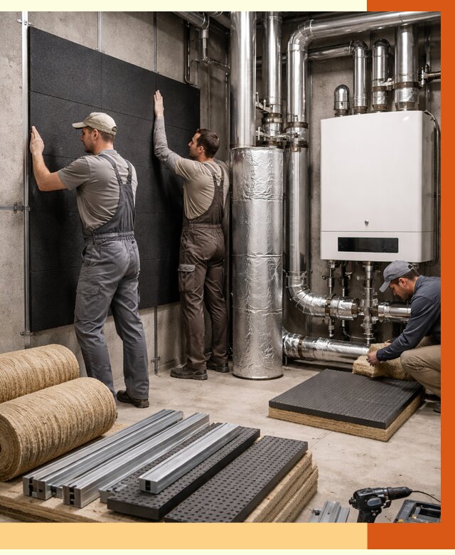 Шумоизоляция котельной в бору от 6754 руб. под ключ | Профессиональная звукоизоляция — ТепломастерБор