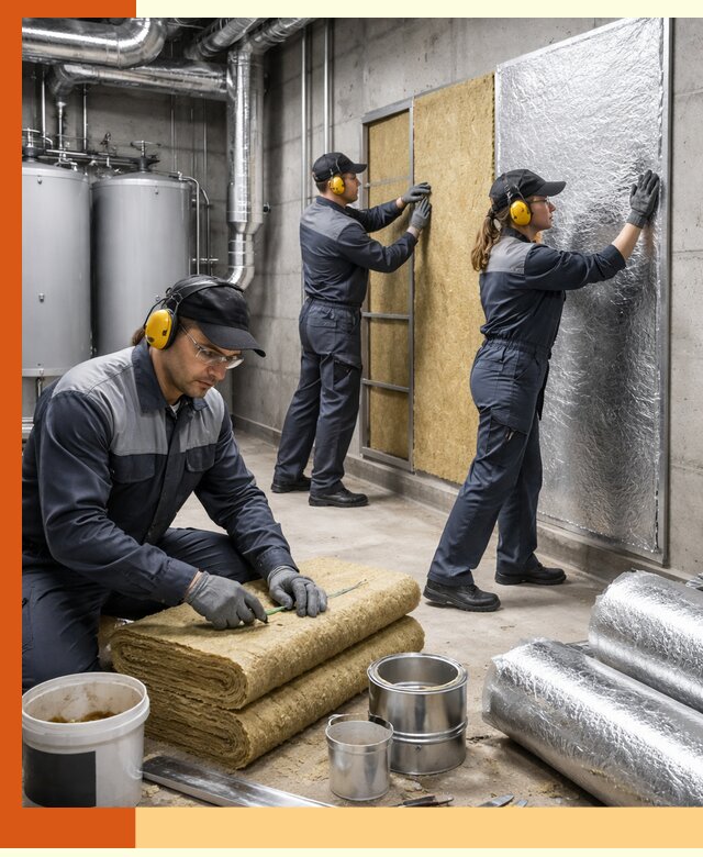 Шумоизоляция котельной в бору: профессиональный монтаж и материалы