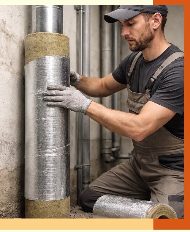 Шумоизоляция труб в бору от 1247 руб. — шумоподавление и звукоизоляция труб | ТепломастерБор