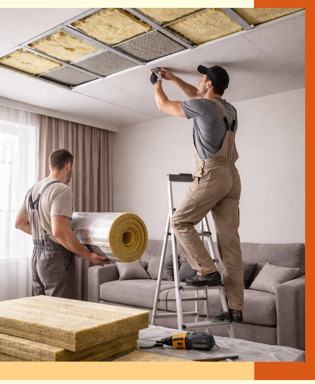 Шумоизоляция потолка в бору от 2338 руб. под ключ | Профессионально — ТепломастерБор