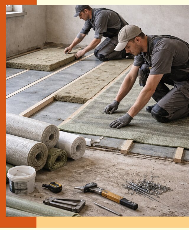 Шумоизоляция пола в бору — профессиональная звукоизоляция помещений