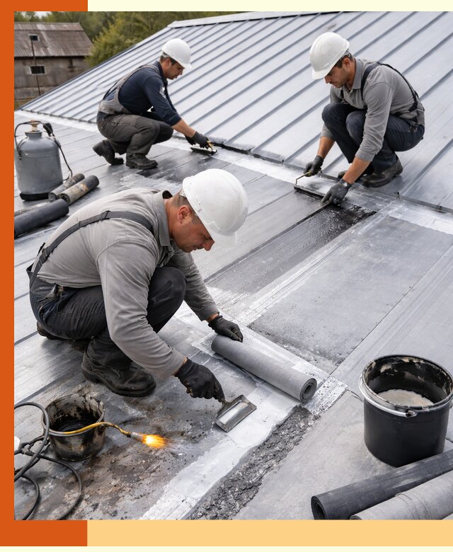 Гидроизоляция металлической кровли с гарантией в бору