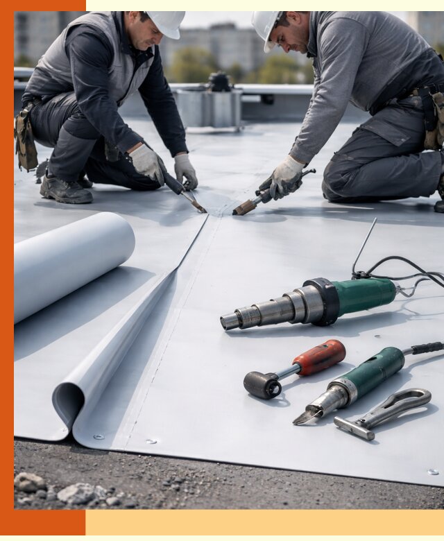 Гидроизоляция мембранной кровли в бору: монтаж и ремонт быстро