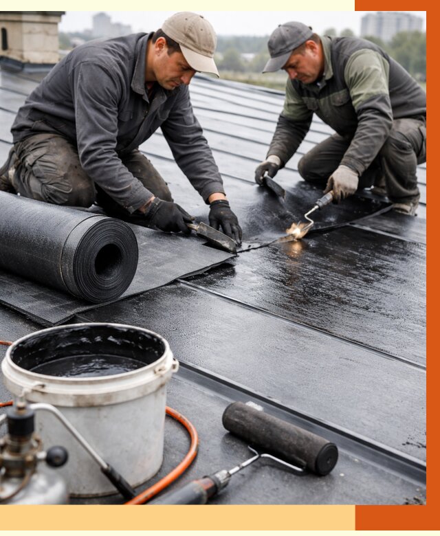 Гидроизоляция фальцевой кровли в бору от 7793 руб. под ключ | ТепломастерБор