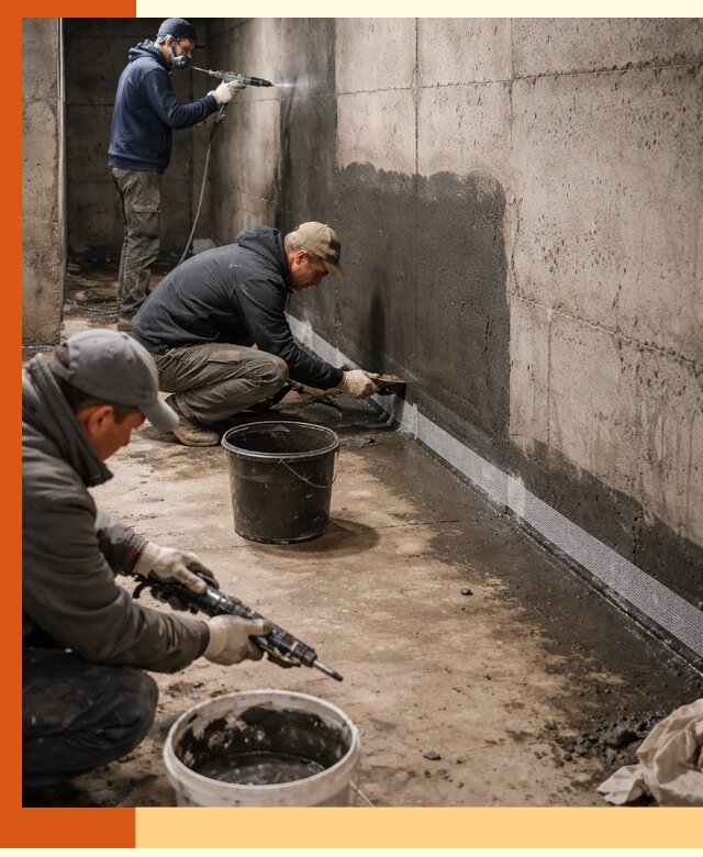 Гидроизоляция подвала в бору — комплексная защита от влаги