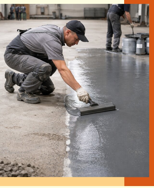 Гидроизоляция промышленного пола в бору от 1247 руб./м2 — ТепломастерБор специалисты под ключ