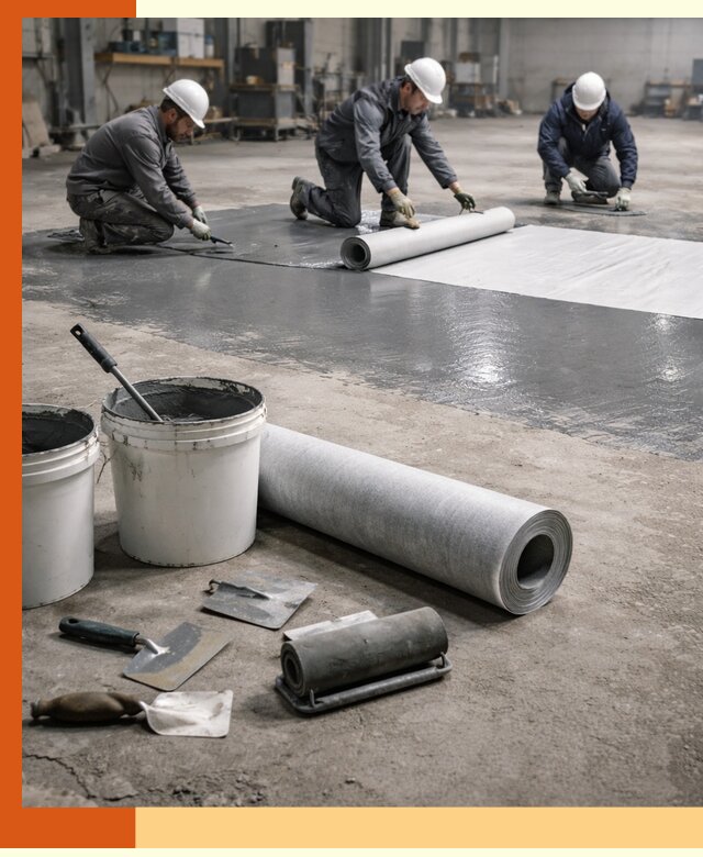 Гидроизоляция промышленного пола в бору — защита и долговечность