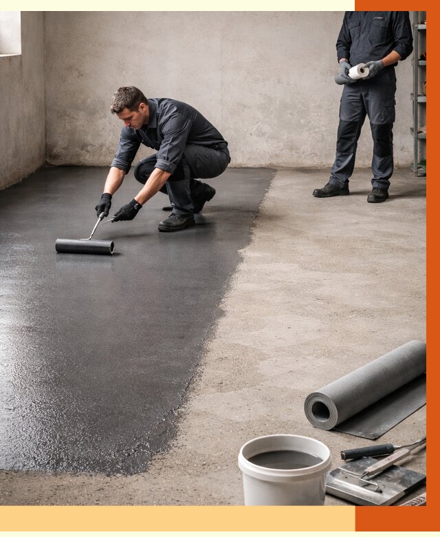 Гидроизоляция гаражного пола в бору от 3637 руб./м² — ТепломастерБор профессионально