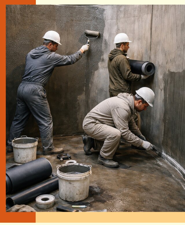 Гидроизоляция резервуара профессионально в бору