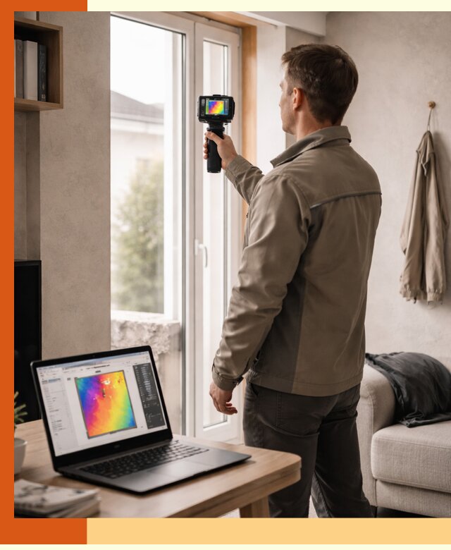 Тепловизионное обследование квартиры в бору для поиска утечек тепла