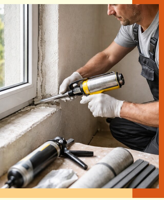 Герметизация стыков и примыканий в бору от 1247 руб. под ключ | ТепломастерБор