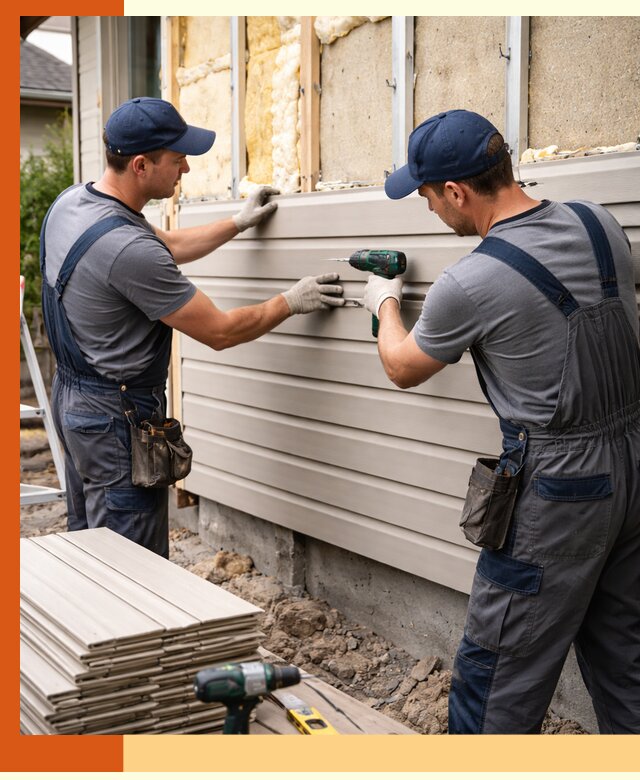 Монтаж сайдинга после утепления в бору качественно и надежно