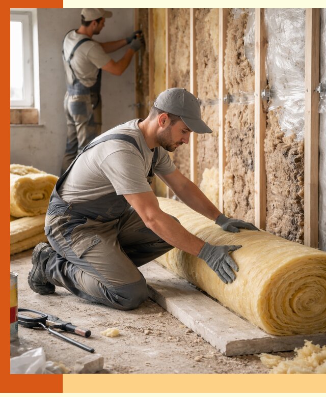 Восстановление теплоизоляции зданий и конструкций в бору